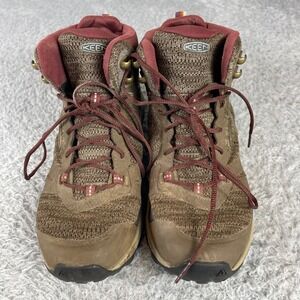KEEN Women's Ridge Flex Waterproof Hiking Boots Size 9 Brown Trail Shoes